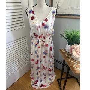 Vestido para mujer LUCKY BRAND blanco floral maxi cintura ceñida verano romántico GRANDE - Imagen 1 de 11