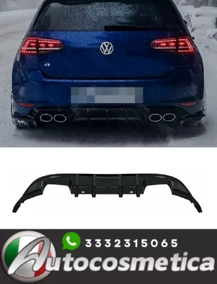 DIFUSOR EXTRACTOR TRASERO BAJO PARACHOQUES TERMINAL LOOK R PARA VW GOLF 7.5. - Imagen 1 de 4