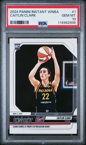 2024 Panini Instant WNBA #1 Caitlin Clark Rookie RC PSA 10 Gem Mint💎💎low pop🔥 - Bild 1 von 3