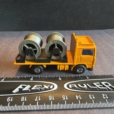 Matchbox Lesney Superfast SF26 Volvo Cable Truck- Orange Black Base - Image 1 of 4