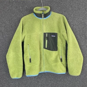 Patagonia Retro-X Deep Pile Fleece Jacket Men’s Size XS Forest Green Zip Up - Picture 1 of 6
