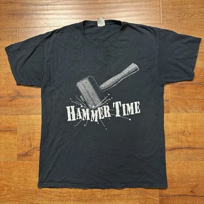 Vintage T Shirt Men L Black Detroit Bad Boys Hammer Time World Champions 90s NBA - Image 1 of 4