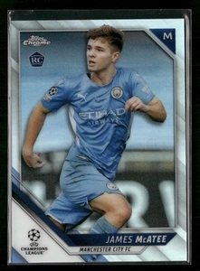 2021-22 Topps Chrome UEFA Champions League #53 James McAtee Refractor RC - Bild 1 von 2