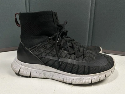 Nike Free Flyknit Mercurial Sneakers Shoes Men Size 11 (805554-008) Black - Image 1 of 4