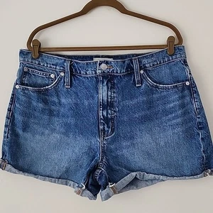 Madewell Relaxed Mid Length Jean Shorts 32 (bx27) - Picture 1 of 7