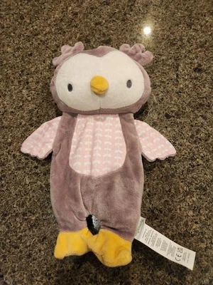 Ingenuity Purple NALLY Owl Lovey Lovie Plush Baby Bean Bag Security toy - Image 1 of 4