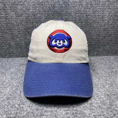 Vintage Chicago Cubs Hat Cap Strap Back Blue White MLB Baseball Mens - Image 1 of 4