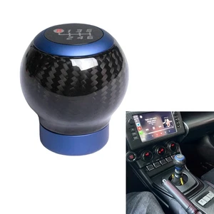 Pomo de cambio de marchas de fibra de carbono para Subaru BRZ Toyota GR86 2013-2024 azul brillante - Imagen 1 de 8