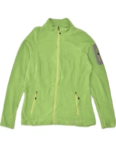 EDDIE BAUER Womens Fleece Jacket UK 16 Large Green Polyester AO23 - Picture 1 of 4