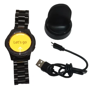 Samsung Galaxy Gear S3 Frontier Smart Watch Black - Excellent Condition - Photo 1 sur 12