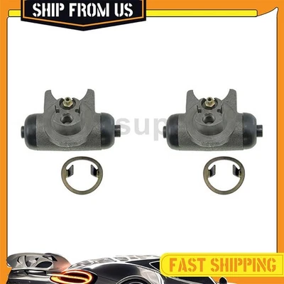 Cilindros de roda de freio a tambor traseiro 2x para 1990 1991 1992 Chevrolet Camaro 3.1L - Imagem 1 de 4