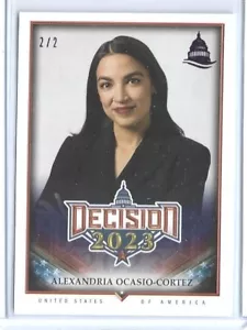 2023 DECISION UPDATE ALEXANDRIA OCASIO-CORTEZ AOC PURPLE CAPITOL CARD #284 ~ 2/2 - Bild 1 von 2