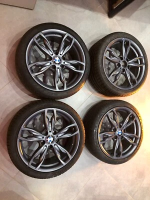 4x BMW Styling M 436 Felgen 7,5x18 ET45 7845870 & 871 Hankook Sommerreifen - Bild 1 von 4