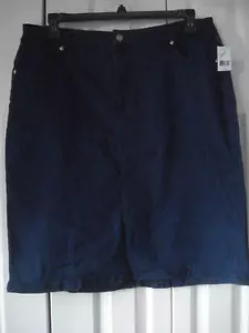 Ladies 5 Pocket Skirt Med Wash Denim Laura Scott Size 18 - Picture 1 of 2