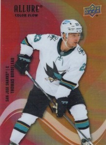 2022-23 UPPER DECK ALLURE COLOR FLOW RED-ORANGE (#SF2-SF98) ***YOU PICK)