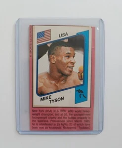 PANINI Supersports 1987 Mike Tyson Rookie Sticker 153 Stuck Cut out IRON MIKE - Picture 1 of 8