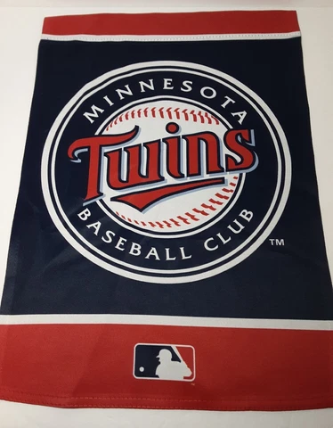 MINNESOTA TWINS 2 SIDED GARDEN FLAG 12"X18" YARD BANNER MLB LICENSED Cover