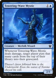 MTG Magic THB Theros Beyond Death - 1x EN NM 077 C Towering-Wave Mystic - Picture 1 of 1