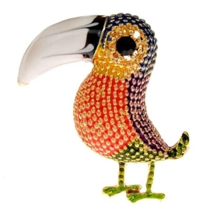 Broches de Pájaros Mujeres Esmalte Animal Prendedor Abrigo Vestido Estrás Broche Lindo Pájaros Us - Imagen 1 de 24
