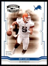 2005 Donruss Throwback Threads Jeff Garcia Detroit Lions #33 NFL Football