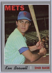 1970 TOPPS #214 KEN BOSWELL IN EX CONDITION METS