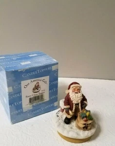 OUR AMERICAN GIFT SANTA CLAUS CANDLE TOPPER ITEM# NE436 BRAND NEW IN BOX - Picture 1 of 9