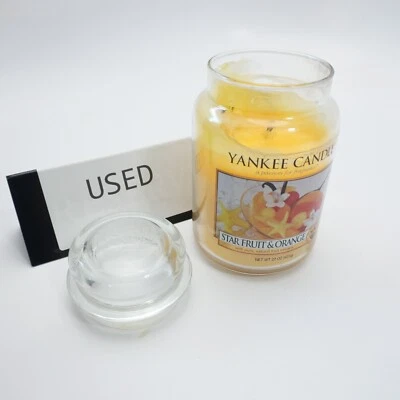USED Yankee Candle Star Fruit & Orange Large Jar - Classic Label - Image 1 of 3