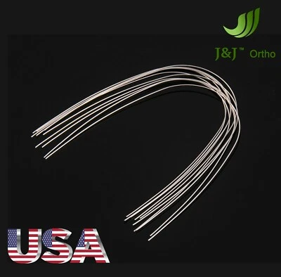 J&J Ortho™ Orthodontic NiTi Ultra Elastic Arch wire Round (10 pcs) Ovoid Natural