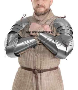 Mittelalter Arm Gaurd Ritter Rüstung für Cosplay Stahl Kostüm Larp Sca Geschenk - Bild 1 von 7