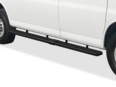 APS Stainless Steel 5-inch Running Boards Fit 03-25 Chevy Express GMC Savana - Image 1 of 4