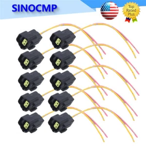 10PCS Solenoid Valve Connector W/ 2 Lines For Kobelco SK-6E to SK-8 Solenoid - Picture 1 of 7