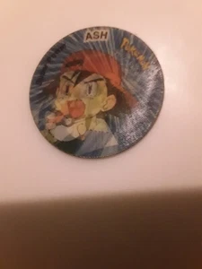 rare pokemon tazo #01 ASH. 1990'S POG. NINDENDO WALKERS VINTAGE. - Picture 1 of 3