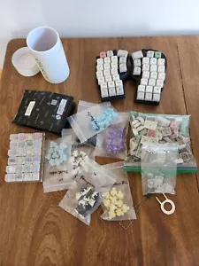 Ergonomic Mechanical Keyboard Lot - Corne v4 Keyboard, Keycaps, Lots of Switches - Picture 1 of 18