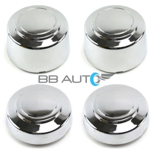 NEW 94-08 FORD F250 F350 VAN E150 E250 E350 2WD CHROME 16" WHEEL CENTER CAPS SET - Picture 1 of 9