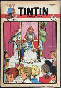 TINTIN Édition belge fascicule n°49 du 2 décembre 1948 État correct - Picture 1 of 7