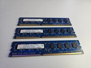 6GB RAM 3*2Gb Hynix 1Rx8 PC3-10600U 2GB (1x2GB) DDR3 1333MHz HMT325U6CFR8C-H9 - Photo 1/5