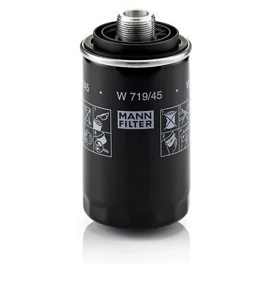 Oil Filter fits Audi A3 A4 TT Q3 Q5 2008-2016 MANN W719/45 (Pack of 3) - Image 1 of 2
