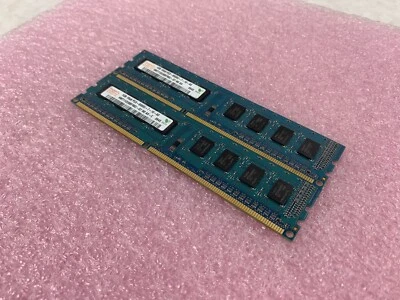 Lot( 2 ) 1GB Hynix HMT112U6BFR8C-G7 1Rx8 PC3-8500U DDR3 non-ECC Desktop RAM - Image 1 of 4