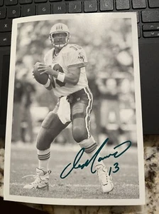 DAN MARINO, Miami Dolphins TEAM ISSUED 5 3/4"  x 8" PHOTO CARD, FOOTBALL NFL VTG - Picture 1 of 1