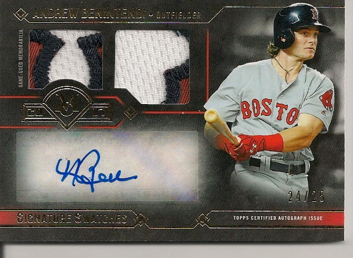 2017 MUSEUM COLLECTION ANDREW BENINTENDI ROOKIE PATCH AUTO #d /25! WHITE SOX!! - Image 1 of 1