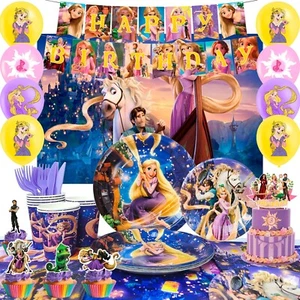 Rapunzel Geburtstag Dekorationen,112pcs Rapunzel Party Dekorationen Set - Bild 1 von 10