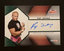 2009 TRISTAR TNA Impact! Auto Kip James #IA-35 Autographed Signed Card # 04/10