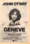 John Otway Geneve UK Tour advert 1978