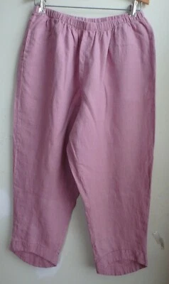 FLAX Designs  Linen  Crop  Pants  2G    NWT  LEGGINGS  Blossom - Image 1 of 4