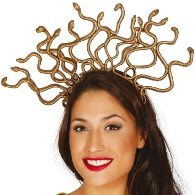 Medusa Fancy Dress Headband with Snakes Madusa Greek Mythology Headpiece fg - Image 1 of 4