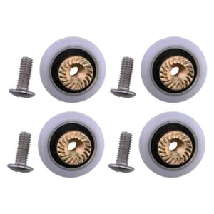 4x Rueda enrollable para puerta de ducha Baño Puerta corredera de vidrio Polea Rueda para corredor - Imagen 1 de 4