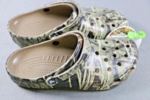 Zapatos Crocs Unisex Talla 12 Clásicos Realtree Max-4 Camuflaje Caqui Cómodos Sin Cordones - Imagen 1 de 14