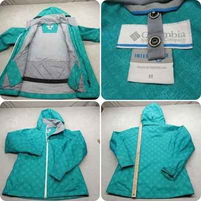 Chaqueta Columbia Mujer Mediana Aqua Check Interchange Impermeable 3 en 1 Shell Foto 1 de 4