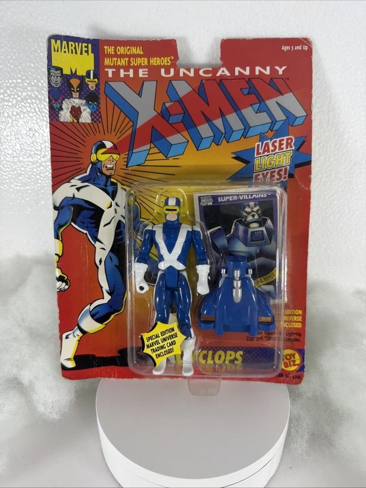 Tarjeta dañada Marvel Uncanny X-Men Cyclops Toy Biz 1991 sin abrir Foto 1 de 4