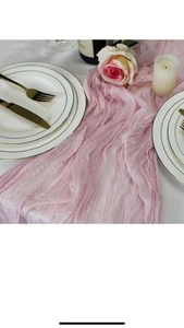 LuxeLouise 80 piece cheesecloth dusty pink napkinpink napkins - Picture 1 of 2